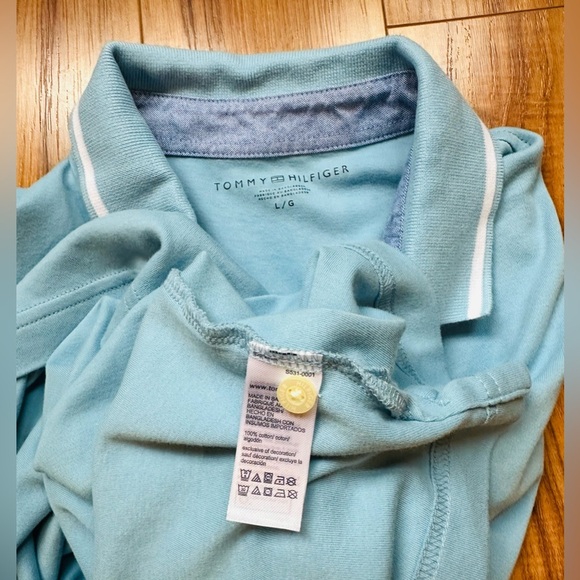 Tommy Hilfiger Light Blue Men’s Polo 👕Large - Picture 5 of 12